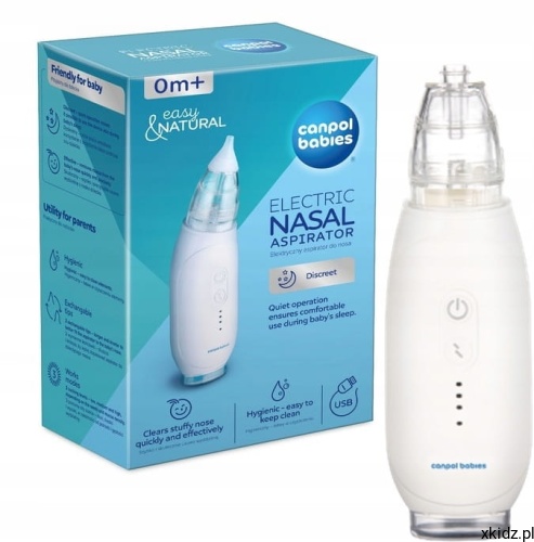 Elektryczny aspirator do nosa dla dzieci Canpol EasyNatural - widok całego urządzenia