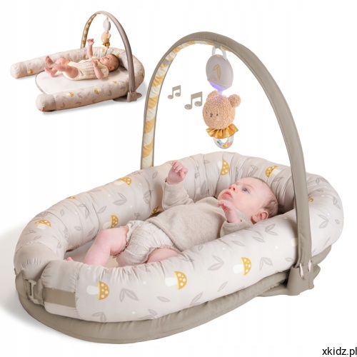 Gniazdko niemowlęce 2w1 Taf Toys Przytulny Kokon - widok całego kokonu z pałąkiem