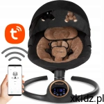 Kidwell REVE 2w1 – elektryczny bujaczek leżaczek dla niemowlaka 0-9 kg Black/Gold