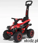 DZIECIĘCY JEZDZIK QUAD INTERAKTYWNY PCHACZ Z RĄCZKĄ BABYMIX CZERWONY