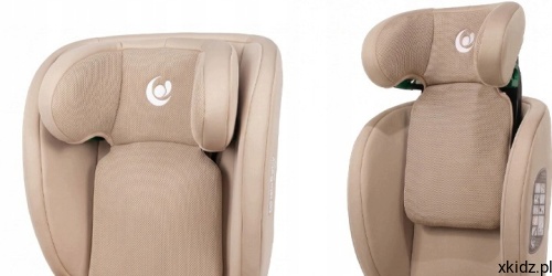 Fotelik IslaBaby SafiroFix Beige - regulowany zagłówek z osłonami bocznymi