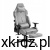 Fotel gamingowy Huzaro Force 8.1 Grey - widok całego fotela w kolorze szarym