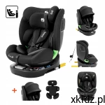 TULANO Fotelik samochodowy 0-36 i-Size isofix obrotowy 40-150cm LOOM Black