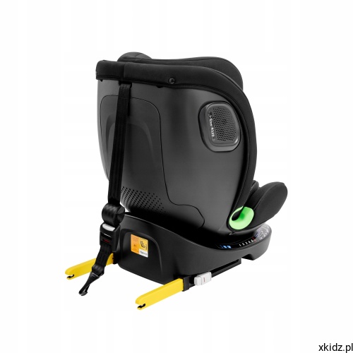 Fotelik Tulano Loom Black - montaż ISOFIX z pasem Top Tether