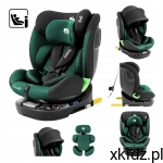 TULANO Fotelik samochodowy 0-36 i-Size isofix obrotowy 40-150cm LOOM Green