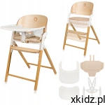Lionelo Celia Krzesełko do karmienia dla dzieci wielofuncyjne Beige Wood