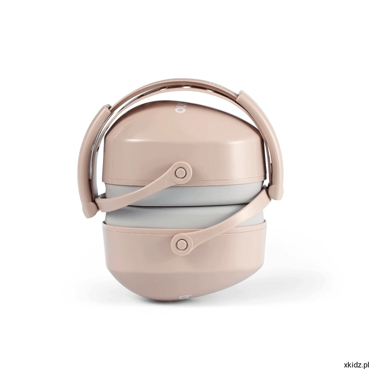 Słuchawki ochronne Babyono Beige - słuchawki złożone gotowe do transportu