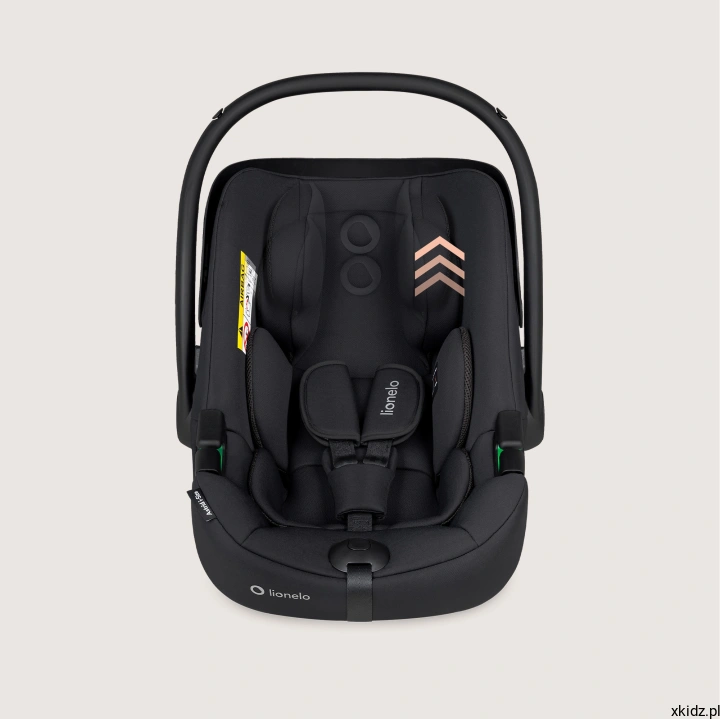 Nosidełko Lionelo Astrid Black Onyx i-Size - widok fotelika od frontu