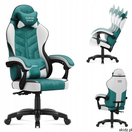 Fotel gamingowy Huzaro Force 2.7 Green - oparcie odchylone dzięki funkcji Tilt 135°