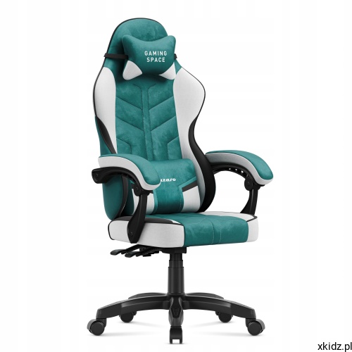 Fotel gamingowy Huzaro Force 2.7 Green - widok fotela w kolorze zielonym z przodu