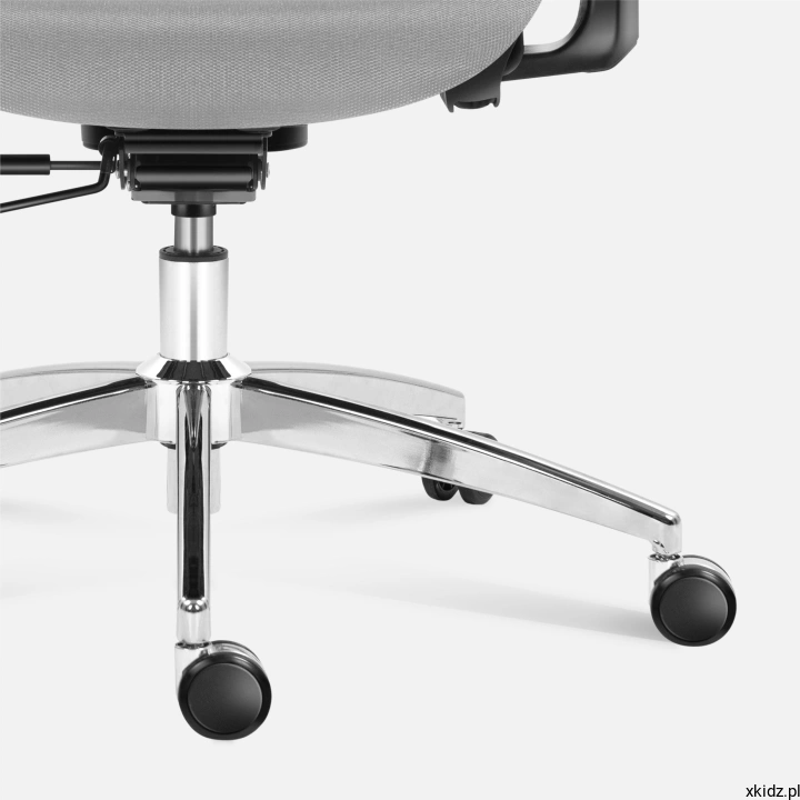 Fotel Mark Adler Expert 5.3 Grey Mesh – koła poliuretanowo-kauczukowe chroniące podłogę