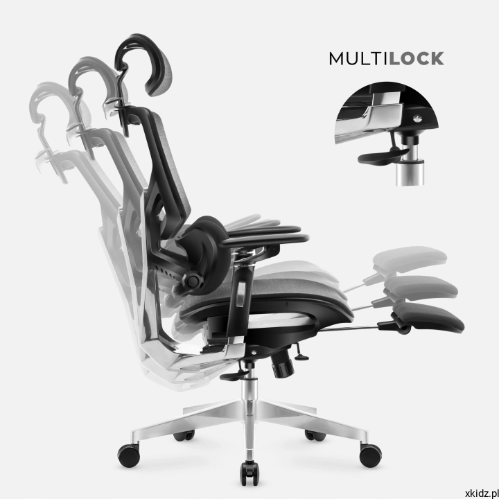 Fotel Mark Adler Expert 9.6 Black – wysuwany podnóżek i oparcie odchylane do 140 stopni