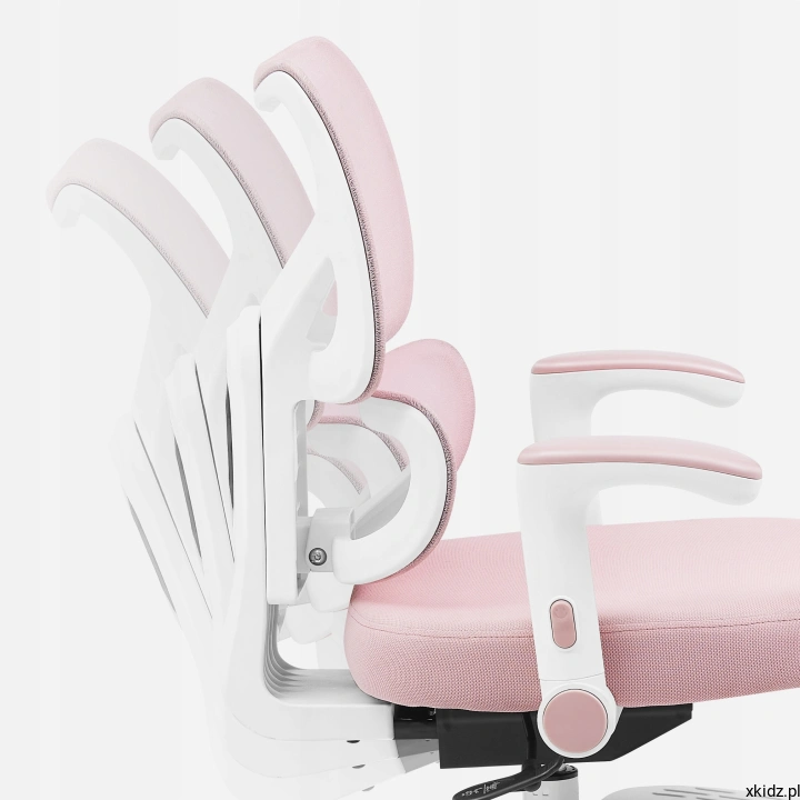 Fotel Mark Adler Junior 5.3 Pink – odchylane oparcie z blokadą w trzech pozycjach