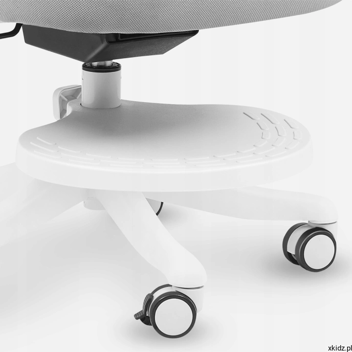Fotel Mark Adler Junior 5.3 Grey – regulowany podnóżek podpierający nogi dziecka