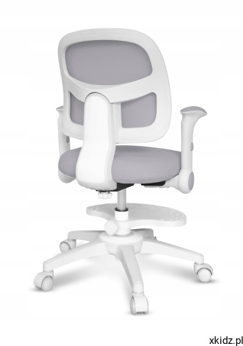 Fotel Mark Adler Junior 5.0 Grey – fotel obrotowy dla dziecka o wzroście 80-160 cm