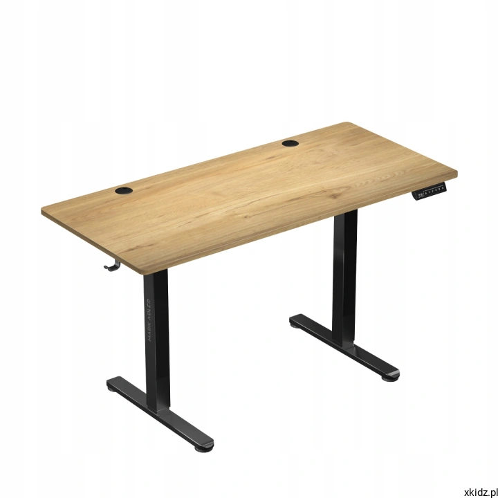 Biurko Mark Adler Leader 7.0 Dąb/Black – metalowa konstrukcja i regulowane stopki