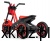 Gokart Milly Mally Rider Red - sportowe siedzisko i kierownica inspirowana motocyklem