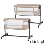 Kinderkraft Neste Up 2 - Dziecięce Niemowlęce Łóżeczko Dostawne 2w1 Beige