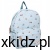 Plecak przedszkolny Kidzroom Little Story Blue - widok z przodu w kolorze niebieskim