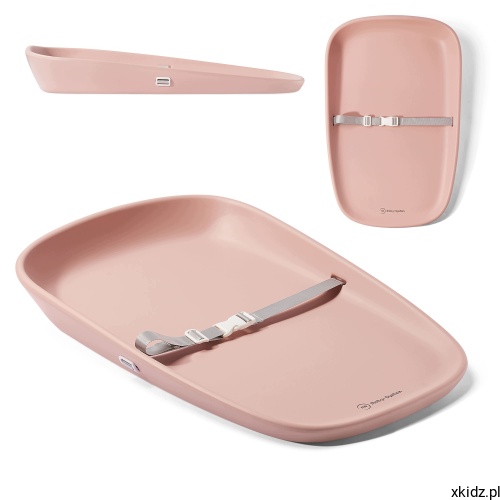 Miękki przewijak Moby-System BABY NEST różowy 69x45 cm - widok całej maty z pianki EVA