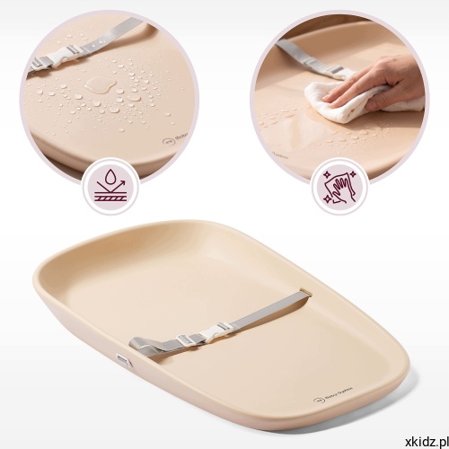 Przewijak Moby-System BABY NEST beżowy - lekka mata piankowa do zabrania w podróż