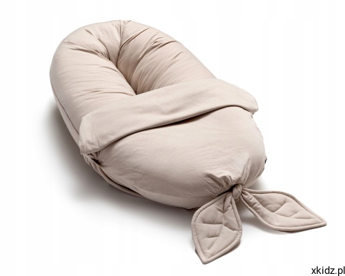 Poduszka ciążowa PUUKI NEST 4w1 Latte 163 cm - widok całej poduszki w kolorze latte