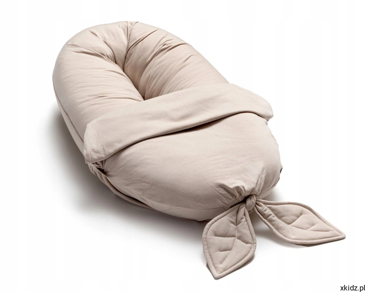 Poduszka ciążowa PUUKI NEST 4w1 Latte 163 cm - widok całej poduszki w kolorze latte