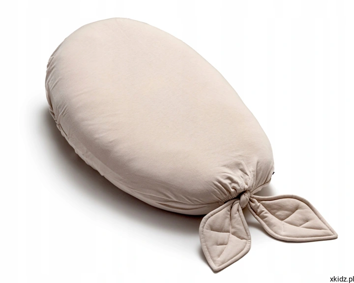 Poduszka ciążowa PUUKI NEST Latte - poszewka z bawełny organicznej Oeko-Tex