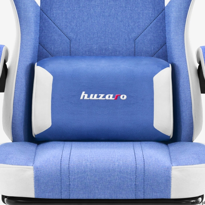 Fotel gamingowy Huzaro Force 3.7 Blue - poduszki lędźwiowa i pod kark