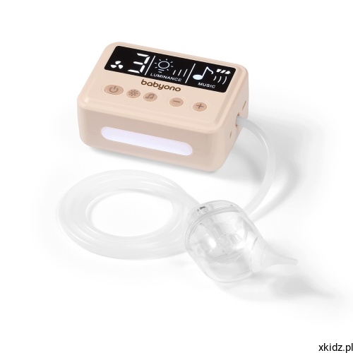 Aspirator do nosa Babyono SOFFIO Beige - elektryczne urządzenie z pojemnikiem na wydzielinę
