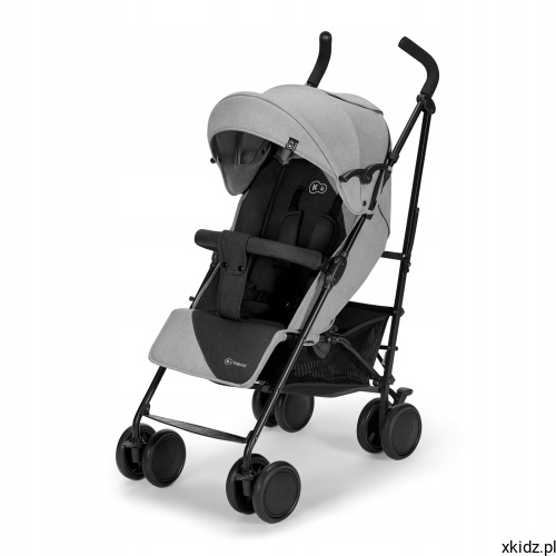 Wózek parasolka Kinderkraft SIESTA Grey - widok całego wózka spacerowego w kolorze szarym