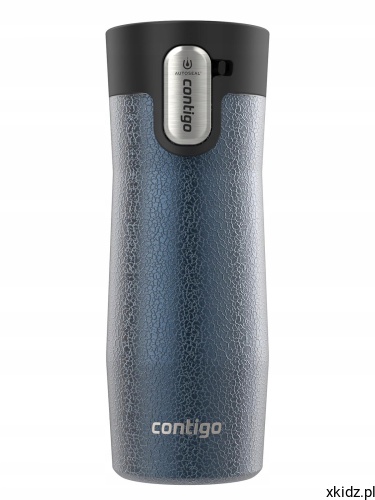 Kubek termiczny Contigo West Loop 3.0 470ml Crystal Blueberry - widok całego kubka w kolorze niebieskim