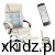 Fotel biurowy z masażem Mark Adler Boss 6.0 Beige - widok całego fotela z przodu