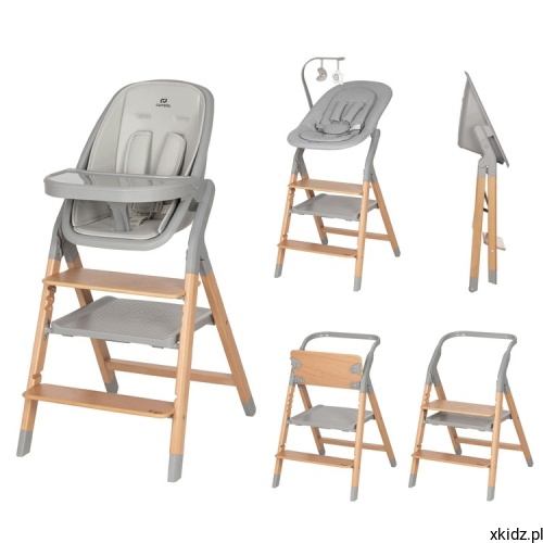 Krzesełko do karmienia 4w1 Carrello Ergo Nordic Grey - widok całej konstrukcji
