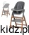 Krzesełko Carrello Ergo Night Grey - grafitowa tapicerka w trybie krzesełka