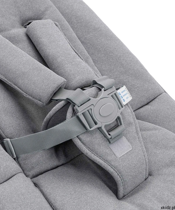 Krzesełko Carrello Ergo Linen Beige - pięciopunktowe pasy i regulowany podnóżek