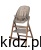 Krzesełko Carrello Ergo Shadow Beige - przydymiona beżowa tapicerka w trybie krzesełka