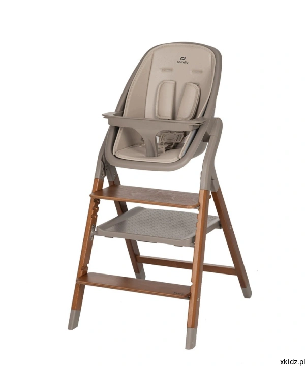 Krzesełko Carrello Ergo Shadow Beige - przydymiona beżowa tapicerka w trybie krzesełka