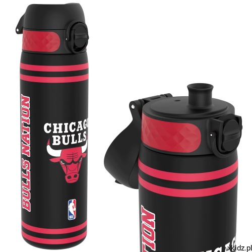 Bidon dla dziecka ION8 NBA Chicago Bulls 500 ml - szczelna butelka z grafiką koszykówki