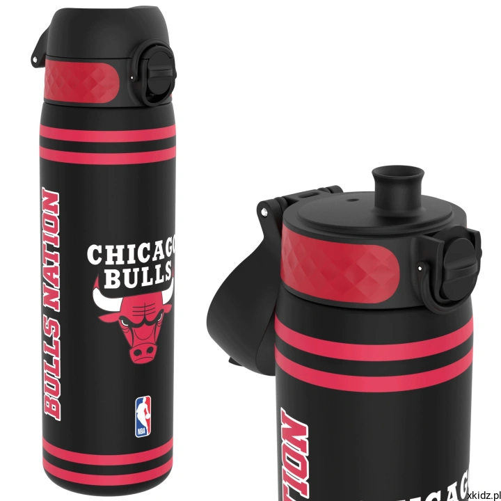 Bidon dla dziecka ION8 NBA Chicago Bulls 500 ml - szczelna butelka z grafiką koszykówki