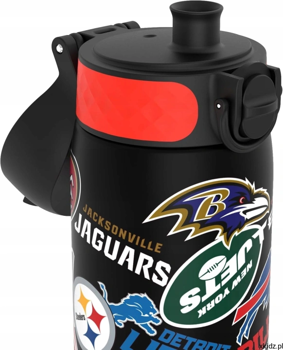 Bidon ION8 NFL 0,5 l - pokrywa odchylana z ukrytym uchwytem do przenoszenia