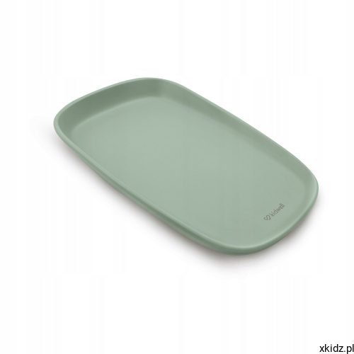 Mata do przewijania Kidwell TIBI 50x70 Sage Green - widok całej maty z wyprofilowanymi bokami