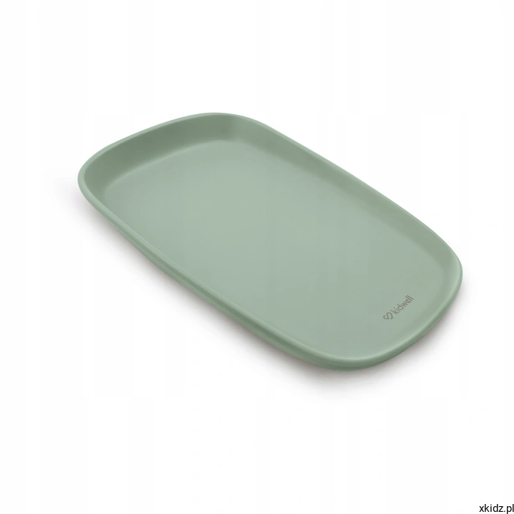 Mata do przewijania Kidwell TIBI 50x70 Sage Green - widok całej maty z wyprofilowanymi bokami