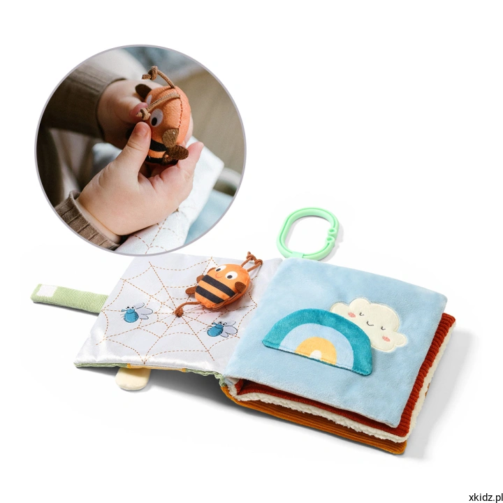 Książeczka sensoryczna BabyOno Nature 1531 - cała otwarta książeczka