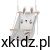 Huśtawka 3w1 Tulano Hop 45 Rabbit szary - cała huśtawka w kształcie królika