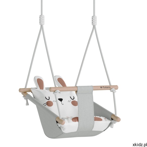 Huśtawka 3w1 Tulano Hop 45 Rabbit - tryb kołyski do wyciszenia dziecka