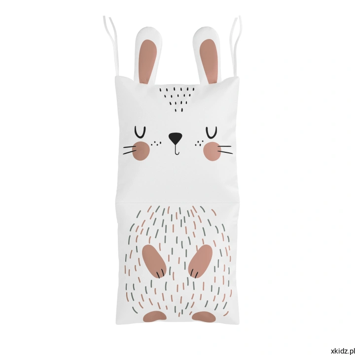 Huśtawka Tulano Hop 45 Rabbit - dwustronna poduszka z nadrukiem króliczka