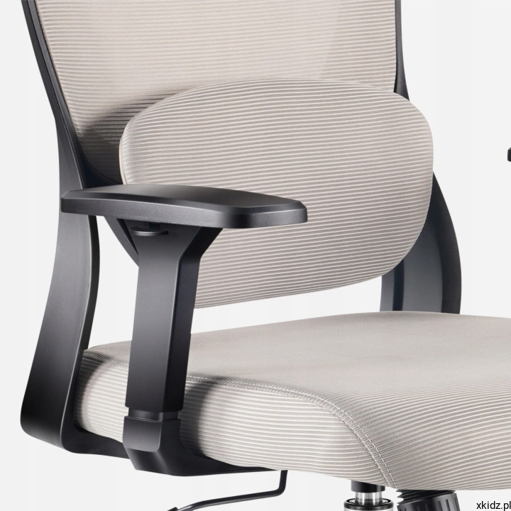 Fotel biurowy Mark Adler Manager 3.2 Grey - regulowana podpora lędźwiowa oparcia
