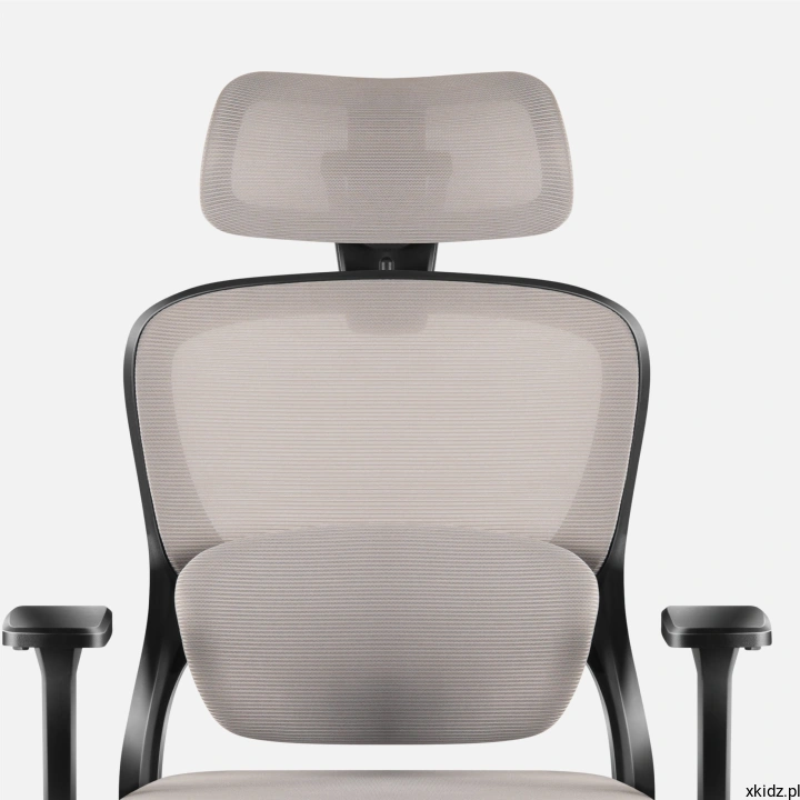 Fotel biurowy Mark Adler Manager 3.2 Grey - siatkowe oparcie z tkaniny Mesh HD