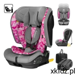 Tulano FOTELIK samochodowy 9-36kg ISOFIX i-Size 76-150cm ZOOMA 55 Pink